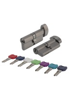 Цилиндровый механизм MaxPro7002Knob60mm(25+10+25) GR графит 7key с вертушкой