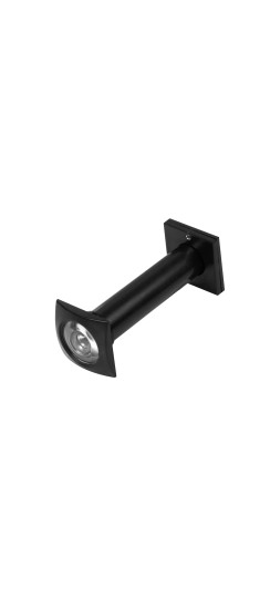 Глазок дверной, оптика пластик DVK-4/70-130 BL черный