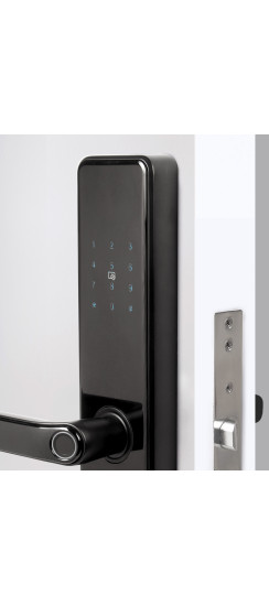 Ручка-полуавтомат Fuaro (Фуаро) для замка врезного полуатоматического SLS-01.60.85 S/A TTL, черная