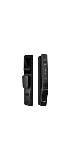 Замок врезной электронный Hogo V05 с распознаванием лица, черный