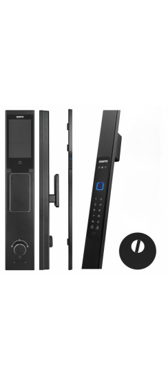 Электронный замок Sanyo D505 UsmartGo DM85 с WiFi, с распознаванием лиц,ручка-скоба 1800 мм, черный