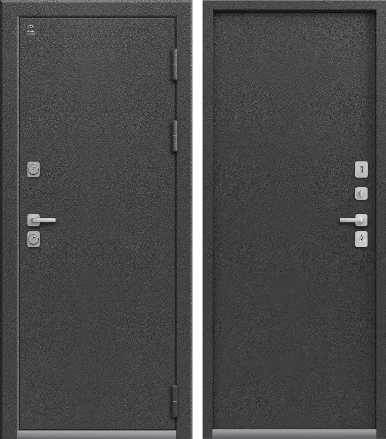 Входная дверь C-103 Серебро антик + Серебро антик