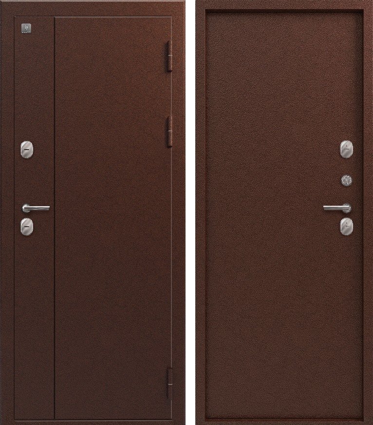 Входная дверь для дома Термо-111 (2026) Медь антик + Медь антик (860х2050, прав.)