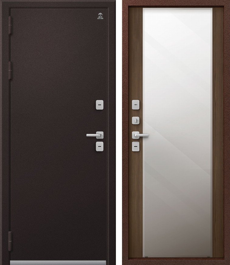 Входная дверь Термо-6/1 (2026) Шоколад букле + Миндаль
