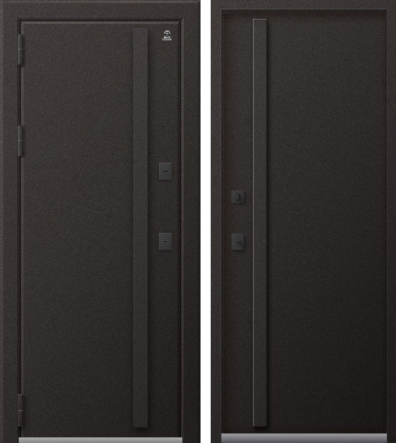 Входная дверь Термо-17 Шоколад муар + Шоколад муар