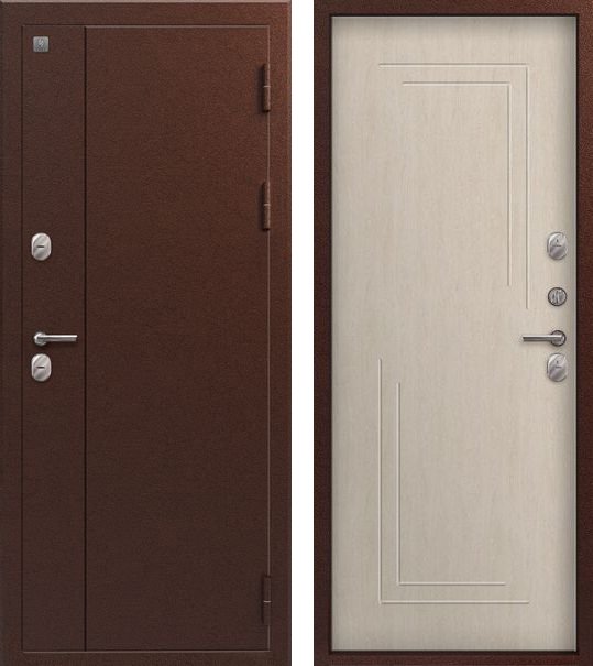 Входная дверь Термо-100 Антик медь + Седой дуб