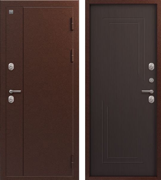 Входная дверь Термо-100 Антик медь + Темная лиственница