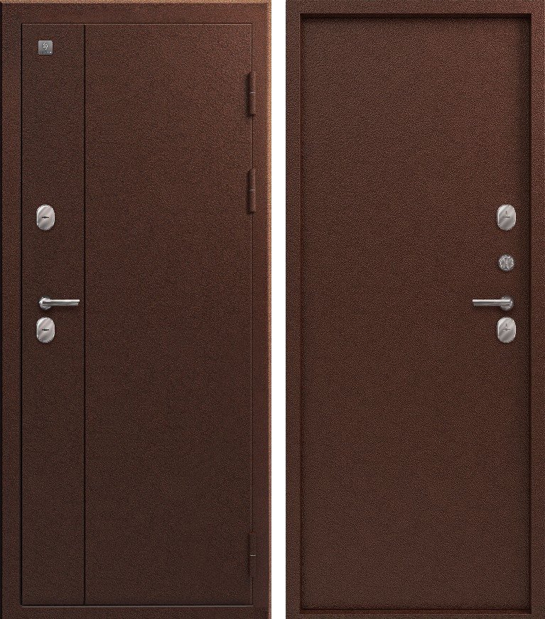 Входная дверь для дома Термо-111 Медь антик + Медь антик (960х2050, прав.)