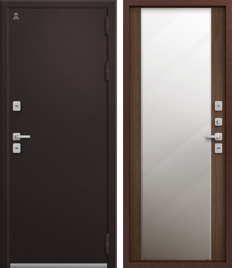 Входная дверь Термо-6/1 (2026) Шоколад букле + Миндаль