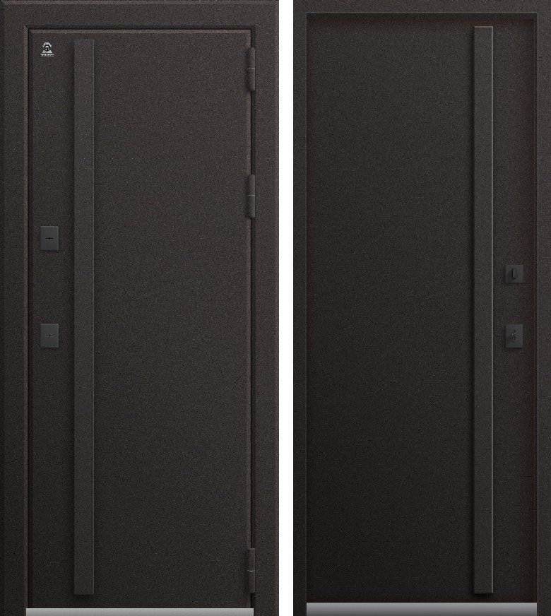 Входная дверь Термо-17 Шоколад муар + Шоколад муар