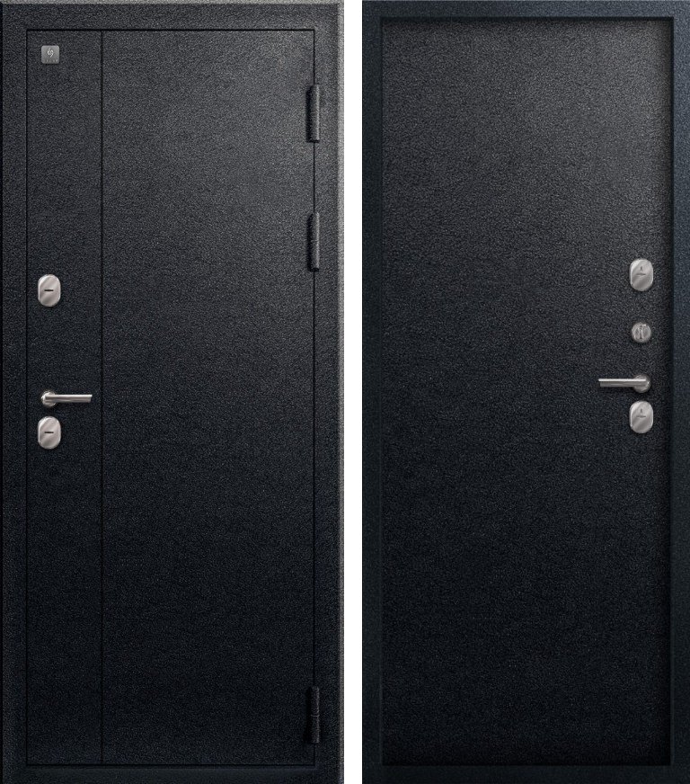 Входная дверь Термо-111 Черный муар + Черный муар