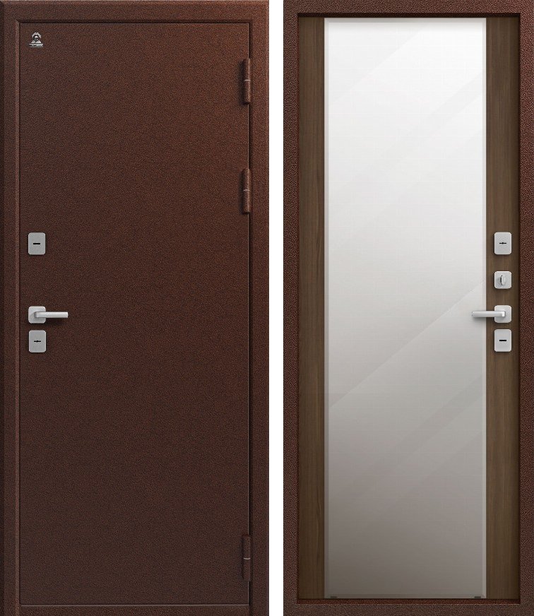 Входная дверь Термо-6 Медь антик + Миндаль