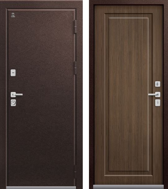 Входная дверь Термо-4 Шоколадный муар + Миндаль