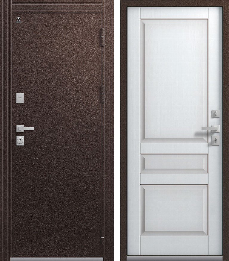 Входная дверь Термо-2 (2026) Шоколад муар + Кашемир латте
