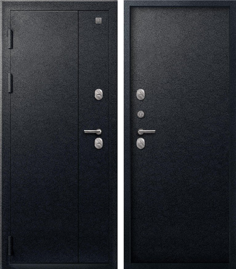 Входная дверь Термо-111 Черный муар + Черный муар