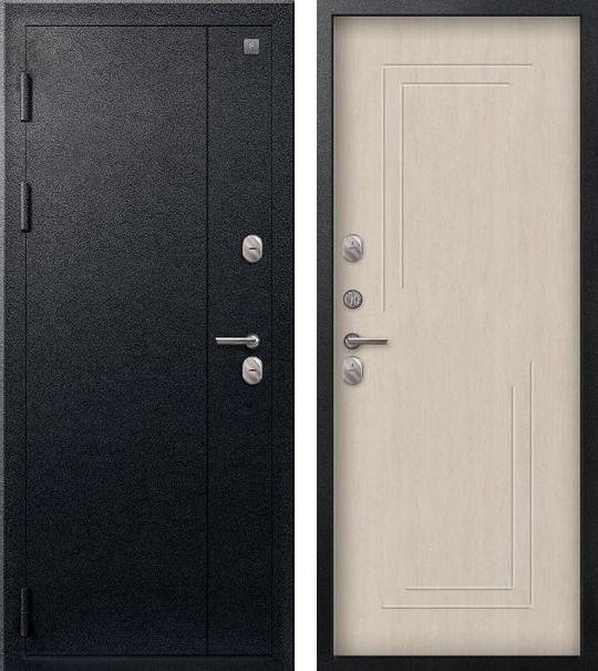 Входная дверь Термо-100 Черный муар + Седой дуб