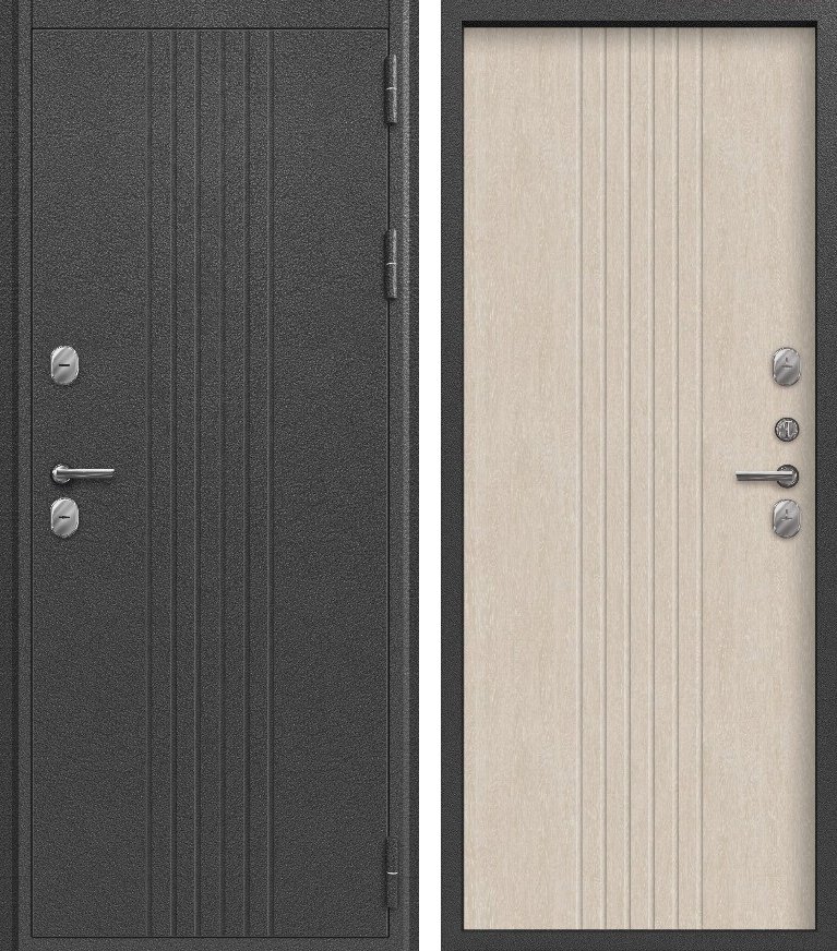 Входная дверь Термо-190 Серебро антик + Седой дуб