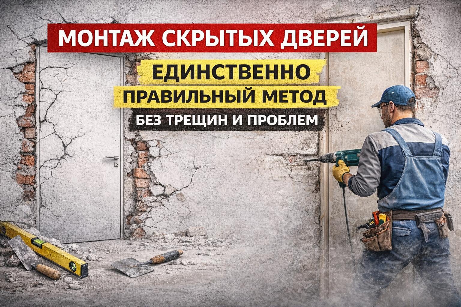 правильный монтаж скрытых дверей без трещин схема установка двери невидимки