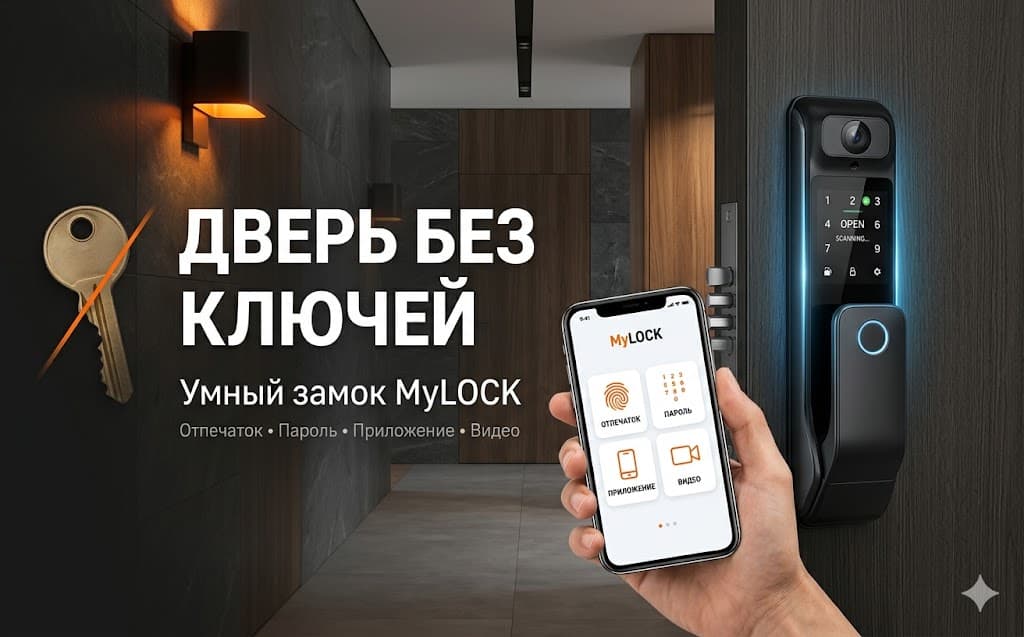 Дверь без ключей с умным замком MyLOCK